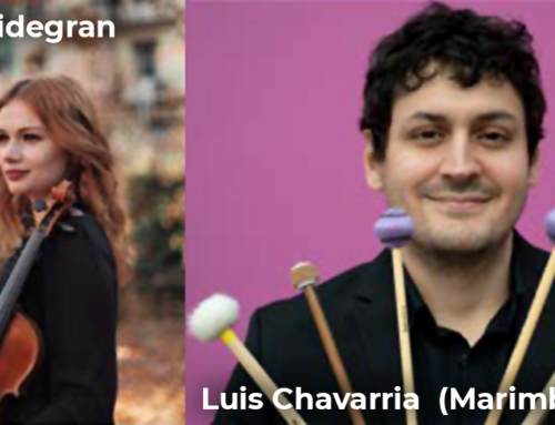 Benefiz-Konzert in der Abteikirche am 28. Mai 2022: Isolda Lidegran & Luis Chavarria, Co-Veranstalter CVJM